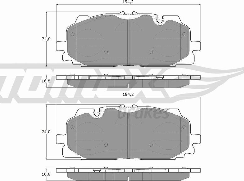 TOMEX brakes TX 18-60 - Гальмівні колодки, дискові гальма autozip.com.ua