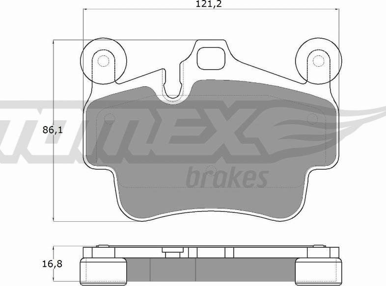 TOMEX brakes TX 18-00 - Гальмівні колодки, дискові гальма autozip.com.ua