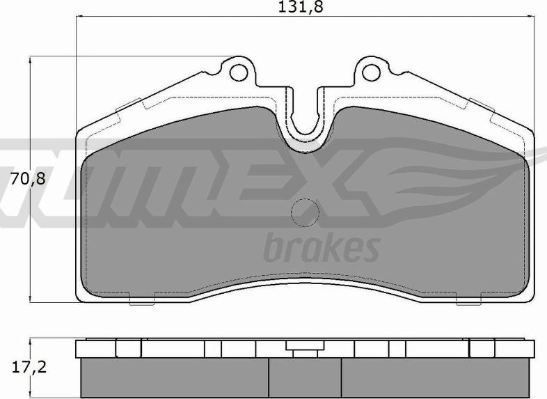 TOMEX brakes TX 18-01 - Гальмівні колодки, дискові гальма autozip.com.ua