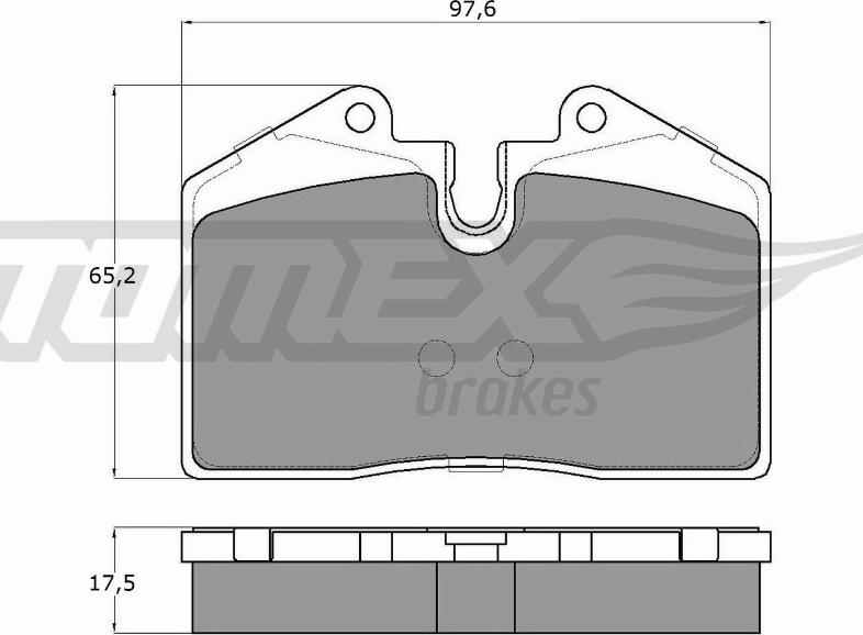 TOMEX brakes TX 18-02 - Гальмівні колодки, дискові гальма autozip.com.ua