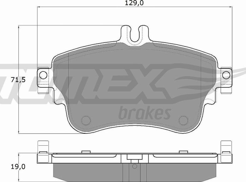 TOMEX brakes TX 18-07 - Гальмівні колодки, дискові гальма autozip.com.ua