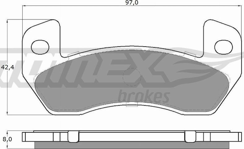 TOMEX brakes TX 18-83 - Гальмівні колодки, дискові гальма autozip.com.ua