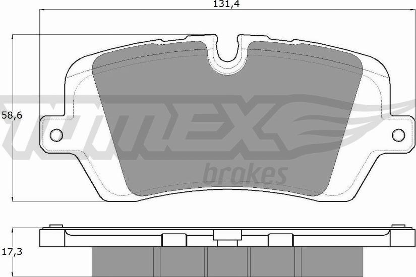 TOMEX brakes TX 18-34 - Гальмівні колодки, дискові гальма autozip.com.ua