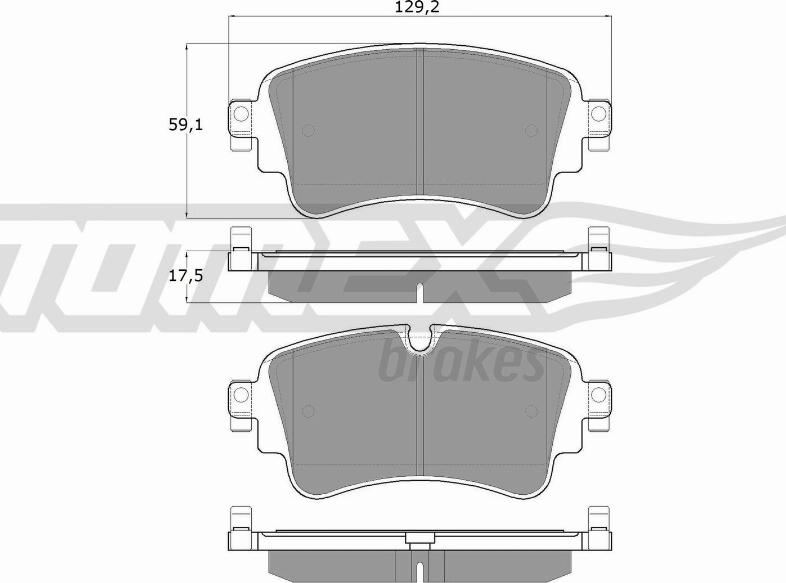 TOMEX brakes TX 18-23 - Гальмівні колодки, дискові гальма autozip.com.ua