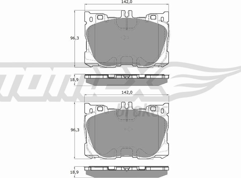 TOMEX brakes TX 18-75 - Гальмівні колодки, дискові гальма autozip.com.ua