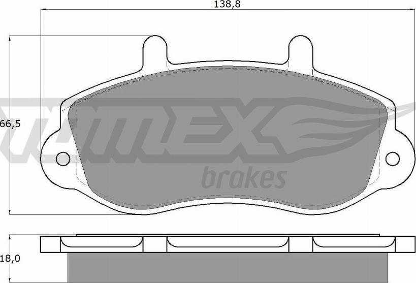 TOMEX brakes TX 13-01 - Гальмівні колодки, дискові гальма autozip.com.ua