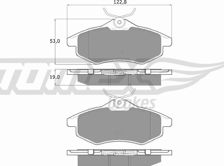 TOMEX brakes TX 13-28 - Гальмівні колодки, дискові гальма autozip.com.ua