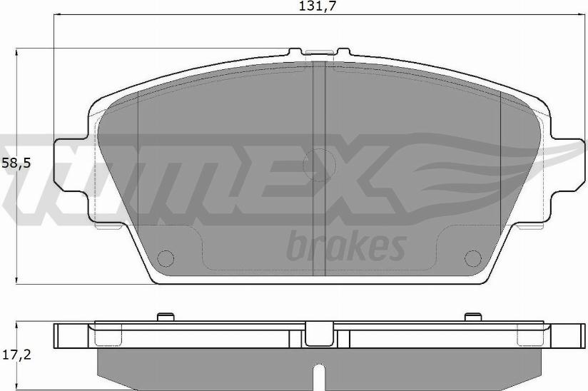 TOMEX brakes TX 12-94 - Гальмівні колодки, дискові гальма autozip.com.ua