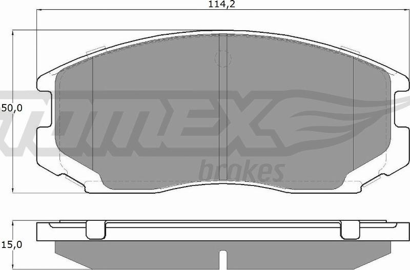 TOMEX brakes TX 12-91 - Гальмівні колодки, дискові гальма autozip.com.ua