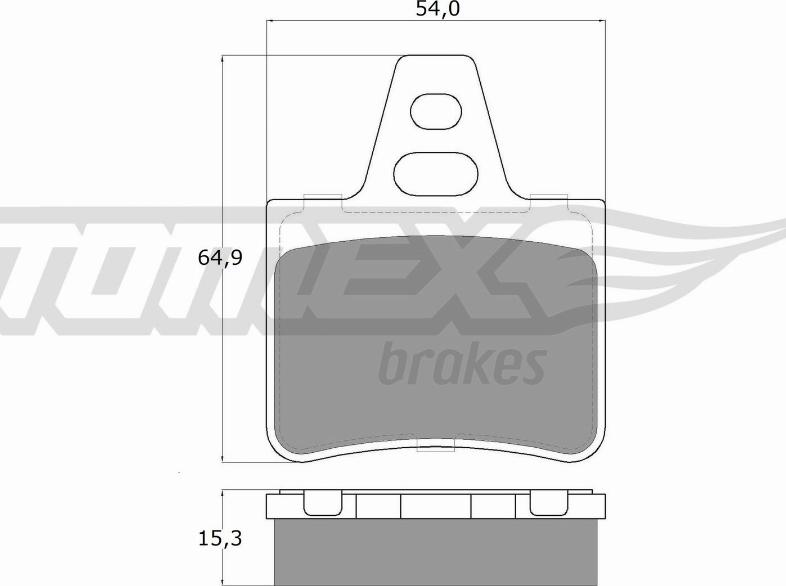 TOMEX brakes TX 12-06 - Гальмівні колодки, дискові гальма autozip.com.ua