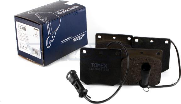 TOMEX brakes TX 12-00 - Гальмівні колодки, дискові гальма autozip.com.ua