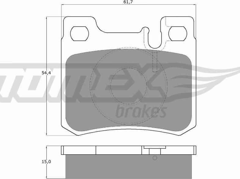 TOMEX brakes TX 12-30 - Гальмівні колодки, дискові гальма autozip.com.ua