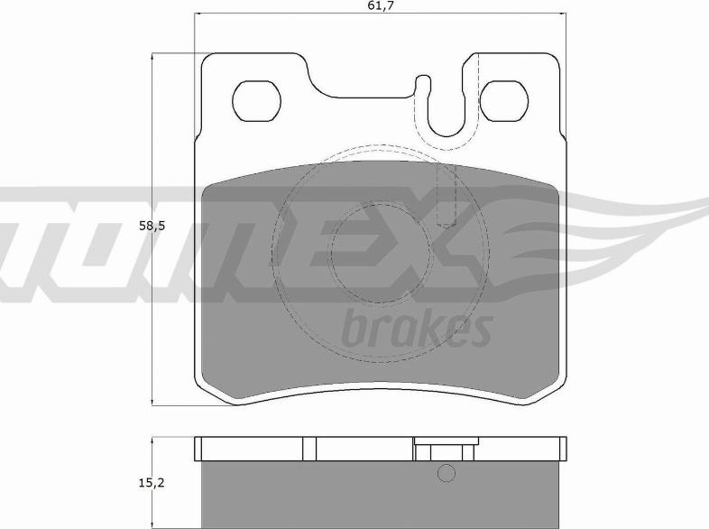 TOMEX brakes TX 12-33 - Гальмівні колодки, дискові гальма autozip.com.ua