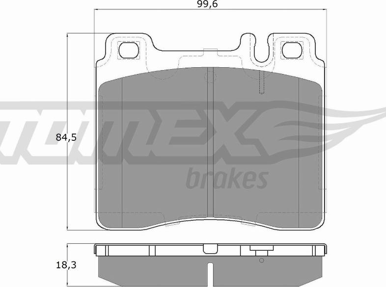 TOMEX brakes TX 12-74 - Гальмівні колодки, дискові гальма autozip.com.ua