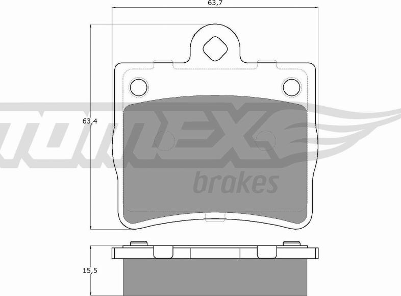 TOMEX brakes TX 12-77 - Гальмівні колодки, дискові гальма autozip.com.ua