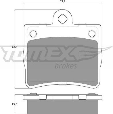 TOMEX brakes TX 12-77 - Гальмівні колодки, дискові гальма autozip.com.ua