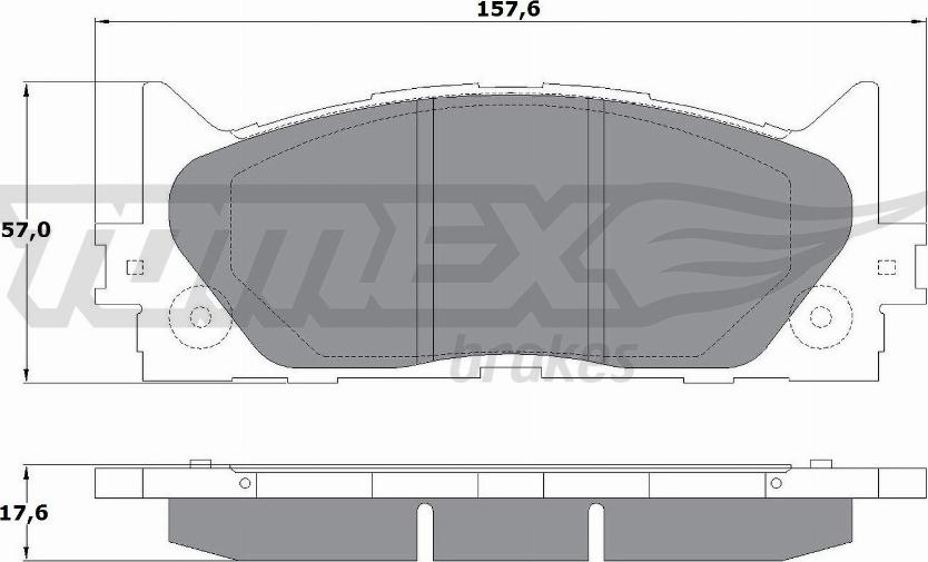TOMEX brakes TX 17-59 - Гальмівні колодки, дискові гальма autozip.com.ua