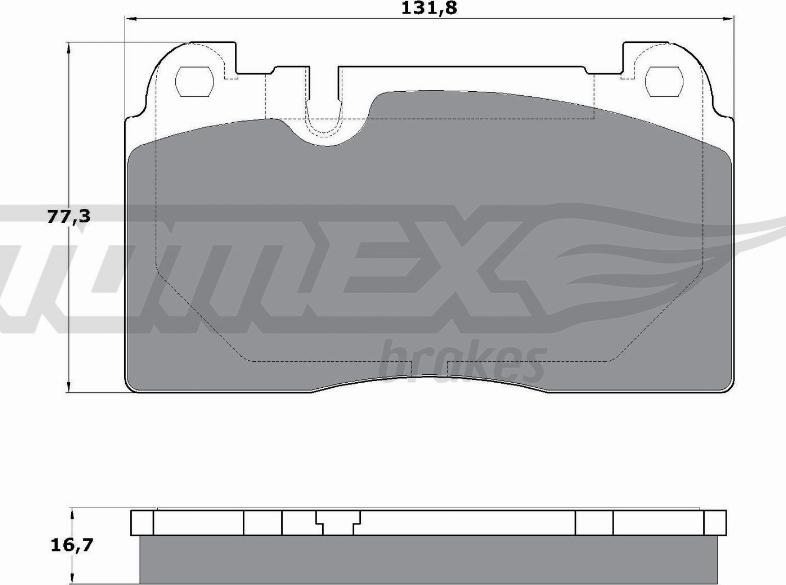TOMEX brakes TX 17-06 - Гальмівні колодки, дискові гальма autozip.com.ua