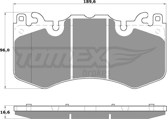 TOMEX brakes TX 17-07 - Гальмівні колодки, дискові гальма autozip.com.ua
