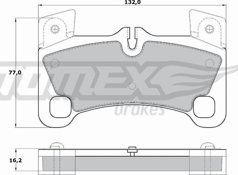 TOMEX brakes TX 17-15 - Гальмівні колодки, дискові гальма autozip.com.ua