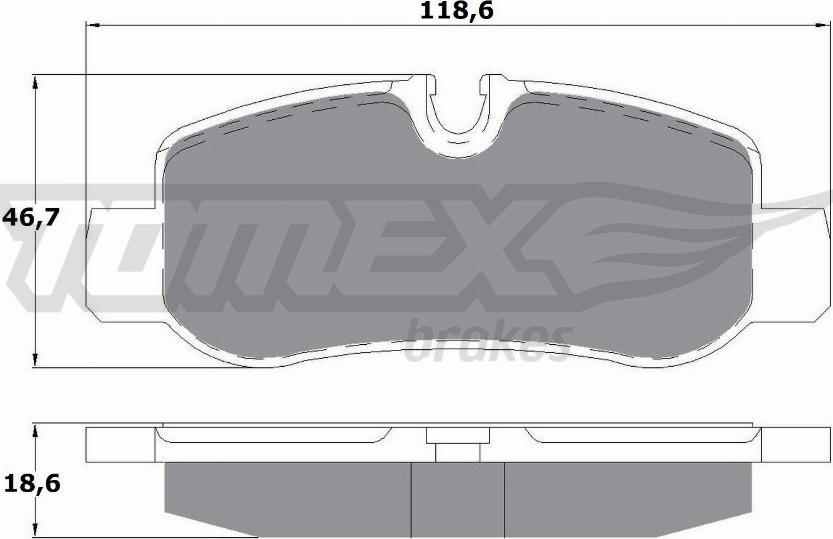TOMEX brakes TX 17-81 - Гальмівні колодки, дискові гальма autozip.com.ua