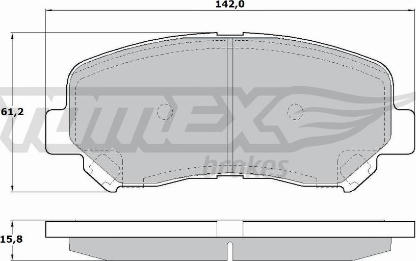 TOMEX brakes TX 17-25 - Гальмівні колодки, дискові гальма autozip.com.ua