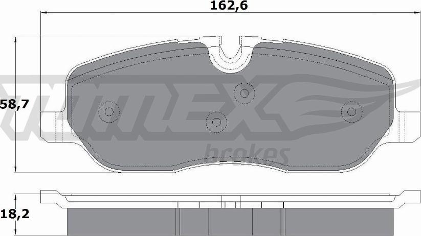 TOMEX brakes TX 17-71 - Гальмівні колодки, дискові гальма autozip.com.ua