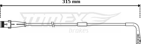 TOMEX brakes TX 30-94 - Сигналізатор, знос гальмівних колодок autozip.com.ua