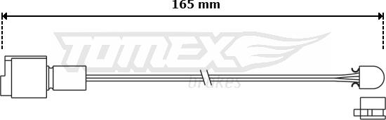 TOMEX brakes TX 30-95 - Сигналізатор, знос гальмівних колодок autozip.com.ua