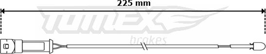 TOMEX brakes TX 30-98 - Сигналізатор, знос гальмівних колодок autozip.com.ua