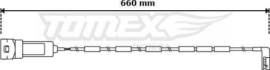 TOMEX brakes TX 30-93 - Сигналізатор, знос гальмівних колодок autozip.com.ua