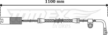 TOMEX brakes TX 30-44 - Сигналізатор, знос гальмівних колодок autozip.com.ua