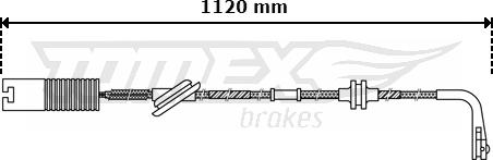 TOMEX brakes TX 30-40 - Сигналізатор, знос гальмівних колодок autozip.com.ua