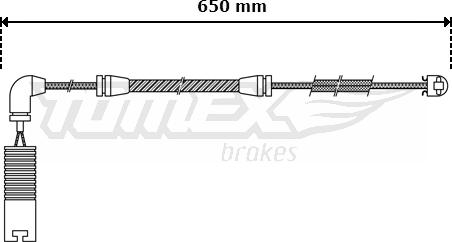 TOMEX brakes TX 30-41 - Сигналізатор, знос гальмівних колодок autozip.com.ua