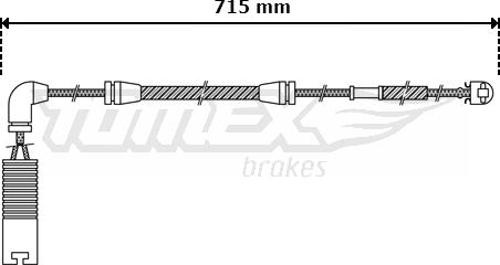 TOMEX brakes TX 30-42 - Сигналізатор, знос гальмівних колодок autozip.com.ua