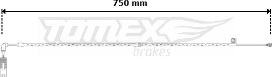 TOMEX brakes TX 30-59 - Сигналізатор, знос гальмівних колодок autozip.com.ua