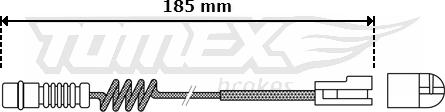 TOMEX brakes TX 30-54 - Сигналізатор, знос гальмівних колодок autozip.com.ua