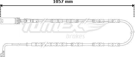 TOMEX brakes TX 30-57 - Сигналізатор, знос гальмівних колодок autozip.com.ua