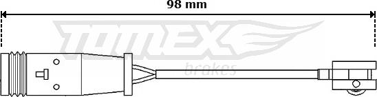 TOMEX brakes TX 30-64 - Сигналізатор, знос гальмівних колодок autozip.com.ua