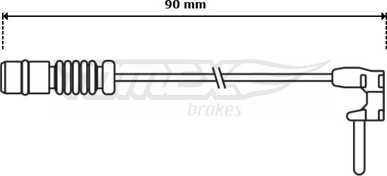 TOMEX brakes TX 30-65 - Сигналізатор, знос гальмівних колодок autozip.com.ua