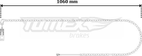 TOMEX brakes TX 30-60 - Сигналізатор, знос гальмівних колодок autozip.com.ua