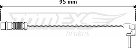 TOMEX brakes TX 30-06 - Сигналізатор, знос гальмівних колодок autozip.com.ua