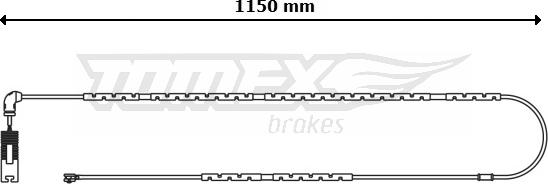 TOMEX brakes TX 30-89 - Сигналізатор, знос гальмівних колодок autozip.com.ua