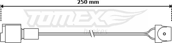 TOMEX brakes TX 30-84 - Сигналізатор, знос гальмівних колодок autozip.com.ua
