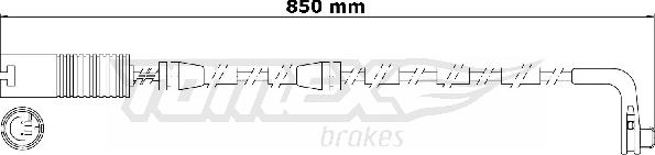 TOMEX brakes TX 30-80 - Сигналізатор, знос гальмівних колодок autozip.com.ua