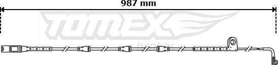 TOMEX brakes TX 30-81 - Сигналізатор, знос гальмівних колодок autozip.com.ua