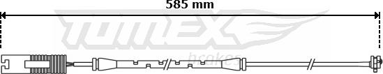 TOMEX brakes TX 30-88 - Сигналізатор, знос гальмівних колодок autozip.com.ua