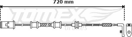TOMEX brakes TX 30-39 - Сигналізатор, знос гальмівних колодок autozip.com.ua