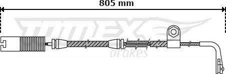 TOMEX brakes TX 30-34 - Сигналізатор, знос гальмівних колодок autozip.com.ua