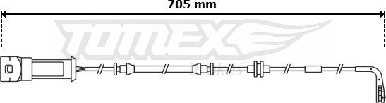 TOMEX brakes TX 30-79 - Сигналізатор, знос гальмівних колодок autozip.com.ua